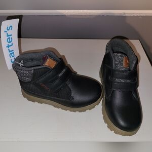 Carter's Black and Gray Kids Boots Little Kids Size 10